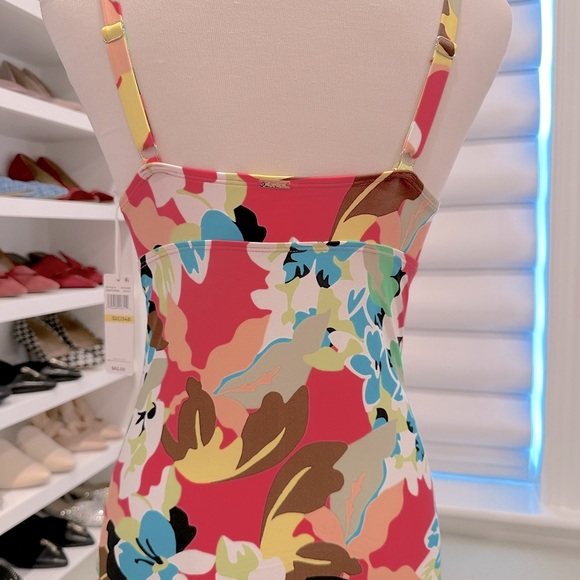 NWT Anne Cole floral tankini bathing suit top sz 32C/34B - Picture 5 of 5